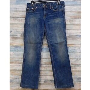 A X Armani Exchange Womens Blue Denim Jeans Size 8 Slim Boot cut Vintage‎ Retro